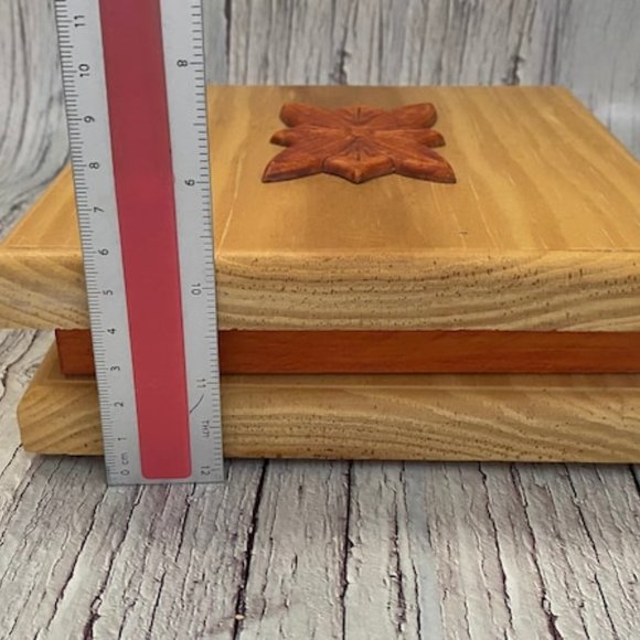 Vintage Gunther Mele 1970's Wooden Jewelry Box, Vintage Wooden Jewellery Organiz - Picture 8 of 10